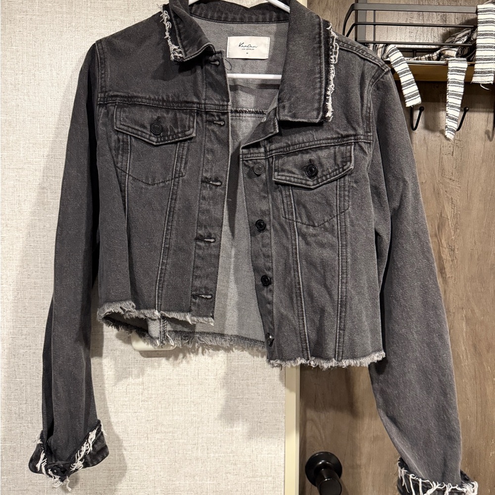 Kancan black denim jacket